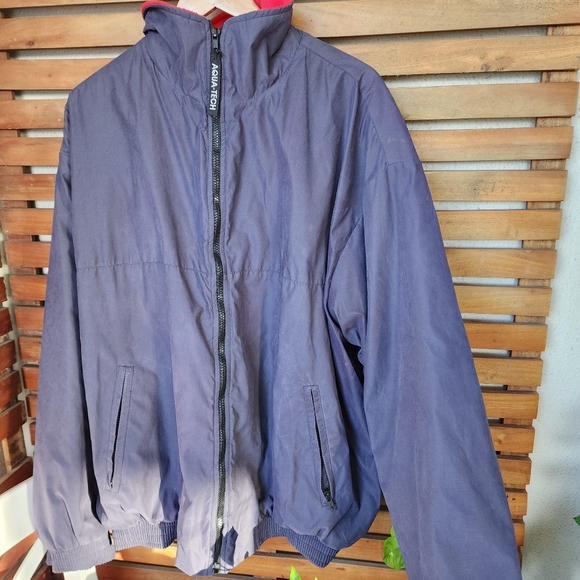Mens winter coat AQUA TECH size XL fleece-lined soft-shell jacket - Picture 10 of 14